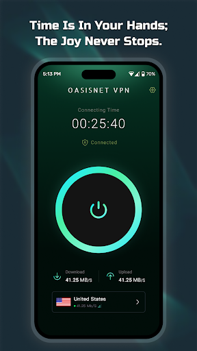 OasisNet VPN app screen 2